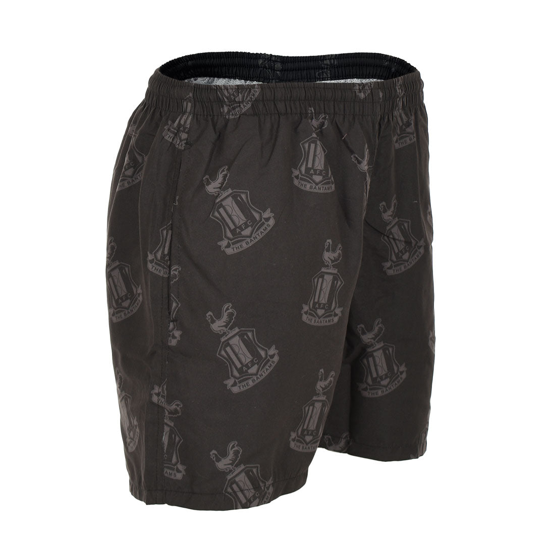 Multi Crest Swim Shorts Black